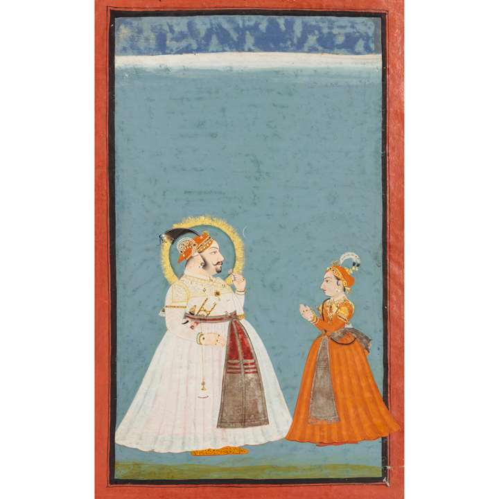 Maharana Jagat Singh and his son Pratap Singh
